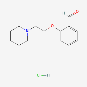 molecular formula C14H20ClNO2 B2697327 2-[2-(1-Piperidinyl)ethoxy]benzaldehyde hydrochloride CAS No. 138351-08-3