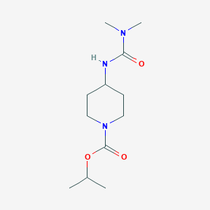 molecular formula C12H23N3O3 B2697336 Propan-2-yl 4-[(dimethylcarbamoyl)amino]piperidine-1-carboxylate CAS No. 2094318-09-7