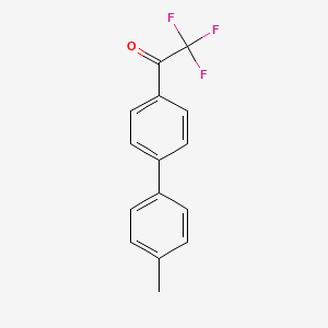 molecular formula C15H11F3O B2697346 4'-(4-Methylphenyl)-2,2,2-trifluoroacetophenone CAS No. 1079392-70-3