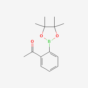 molecular formula C14H19BO3 B2697368 1-(2-(4,4,5,5-Tetramethyl-1,3,2-dioxaborolan-2-YL)phenyl)ethanone CAS No. 325141-75-1