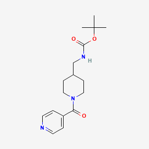 molecular formula C17H25N3O3 B2697369 tert-Butyl [(1-isonicotinoylpiperidin-4-yl)methyl]carbamate CAS No. 1286263-53-3