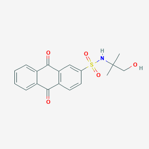 N-(1-hydroxy-2-methylpropan-2-yl)-9,10-dioxo-9,10-dihydroanthracene-2-sulfonamide