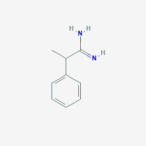 molecular formula C9H12N2 B2697418 2-Phenylpropanamidine CAS No. 761353-05-3