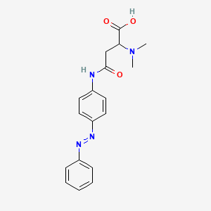molecular formula C18H20N4O3 B2697438 (Z)-2-(dimethylamino)-4-oxo-4-((4-(phenyldiazenyl)phenyl)amino)butanoic acid CAS No. 1048016-21-2