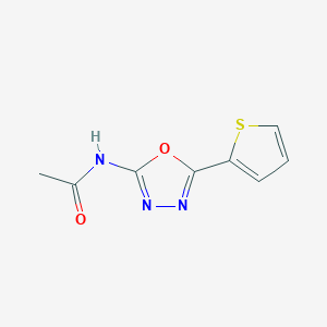 molecular formula C8H7N3O2S B2697481 N-(5-(thiophen-2-yl)-1,3,4-oxadiazol-2-yl)acetamide CAS No. 27049-77-0