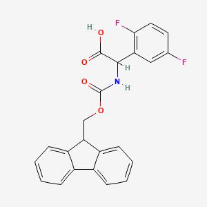 B2697595 2-(2,5-difluorophenyl)-2-{[(9H-fluoren-9-ylmethoxy)carbonyl]amino}acetic acid CAS No. 678988-22-2