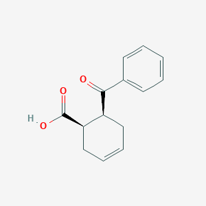 molecular formula C14H14O3 B2697696 (1R,6S)-6-benzoylcyclohex-3-ene-1-carboxylic acid CAS No. 35033-78-4