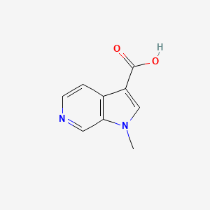 molecular formula C9H8N2O2 B2697717 1-Methyl-1H-pyrrolo[2,3-c]pyridine-3-carboxylic acid CAS No. 1394175-19-9
