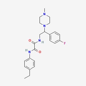 molecular formula C23H29FN4O2 B2697747 N1-(4-ethylphenyl)-N2-(2-(4-fluorophenyl)-2-(4-methylpiperazin-1-yl)ethyl)oxalamide CAS No. 898451-64-4