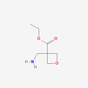 molecular formula C7H13NO3 B2697787 Ethyl 3-(aminomethyl)oxetane-3-carboxylate CAS No. 2104222-34-4