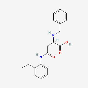 molecular formula C19H22N2O3 B2697808 2-(benzylamino)-3-[(2-ethylphenyl)carbamoyl]propanoic Acid CAS No. 1026106-67-1