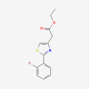 molecular formula C13H12FNO2S B2697827 Ethyl 2-[2-(2-fluorophenyl)-1,3-thiazol-4-yl]acetate CAS No. 842113-80-8