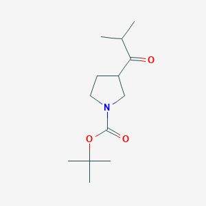 molecular formula C13H23NO3 B2697838 Tert-butyl 3-(2-methylpropanoyl)pyrrolidine-1-carboxylate CAS No. 1695673-11-0