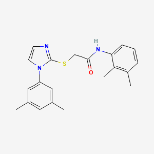 molecular formula C21H23N3OS B2697851 N-(2,3-dimethylphenyl)-2-((1-(3,5-dimethylphenyl)-1H-imidazol-2-yl)thio)acetamide CAS No. 851131-95-8