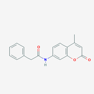 molecular formula C18H15NO3 B026979 4-Methyl-7-(phenylacetamido)coumarin CAS No. 104145-34-8