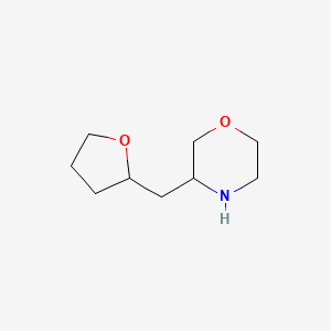 molecular formula C9H17NO2 B2697932 3-[(oxolan-2-yl)methyl]morpholine CAS No. 2126160-05-0