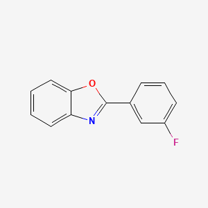 molecular formula C13H8FNO B2698023 2-(3-Fluorophenyl)-1,3-benzoxazole CAS No. 20000-61-7