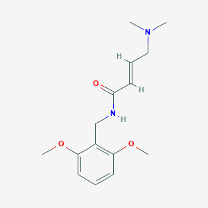 (E)-N-[(2,6-Dimethoxyphenyl)methyl]-4-(dimethylamino)but-2-enamide
