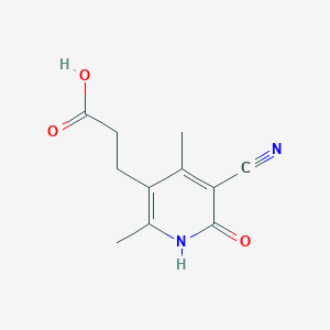 3-(5-Cyano-2,4-dimethyl-6-oxo-1,6-dihydropyridin-3-yl)propanoic acid
