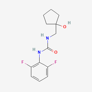1-(2,6-Difluorophenyl)-3-((1-hydroxycyclopentyl)methyl)urea