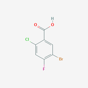 molecular formula C7H3BrClFO2 B2698085 5-Bromo-2-chloro-4-fluorobenzoic acid CAS No. 1204219-98-6