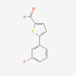 molecular formula C11H7FOS B2698202 5-(3-Fluorophenyl)thiophene-2-carbaldehyde CAS No. 886508-77-6