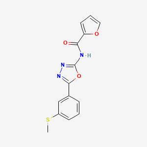 molecular formula C14H11N3O3S B2698212 N-(5-(3-(methylthio)phenyl)-1,3,4-oxadiazol-2-yl)furan-2-carboxamide CAS No. 886913-12-8