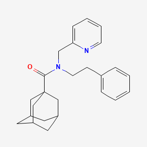 molecular formula C25H30N2O B2698241 N-(2-phenylethyl)-N-[(pyridin-2-yl)methyl]adamantane-1-carboxamide CAS No. 1286721-37-6
