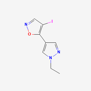 5-(1-Ethylpyrazol-4-yl)-4-iodoisoxazole