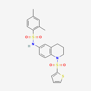 2,4-dimethyl-N-[1-(2-thienylsulfonyl)-1,2,3,4-tetrahydroquinolin-6-yl]benzenesulfonamide