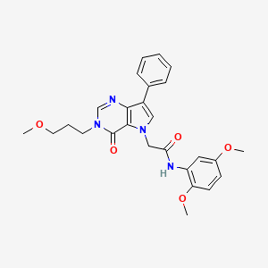 N-(2,5-dimethoxyphenyl)-2-[3-(3-methoxypropyl)-4-oxo-7-phenyl-3,4-dihydro-5H-pyrrolo[3,2-d]pyrimidin-5-yl]acetamide