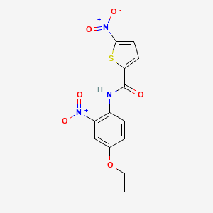 molecular formula C13H11N3O6S B2698283 N-(4-ethoxy-2-nitrophenyl)-5-nitrothiophene-2-carboxamide CAS No. 313961-12-5