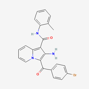 2-amino-3-(4-bromobenzoyl)-N-(o-tolyl)indolizine-1-carboxamide