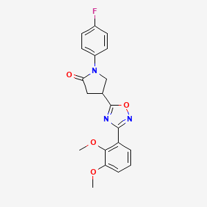 4-[3-(2,3-Dimethoxyphenyl)-1,2,4-oxadiazol-5-yl]-1-(4-fluorophenyl)-2-pyrrolidinone