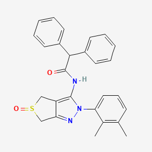 B2698332 N-(2-(2,3-dimethylphenyl)-5-oxido-4,6-dihydro-2H-thieno[3,4-c]pyrazol-3-yl)-2,2-diphenylacetamide CAS No. 1019103-69-5