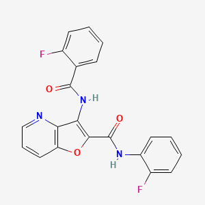 3-(2-fluorobenzamido)-N-(2-fluorophenyl)furo[3,2-b]pyridine-2-carboxamide