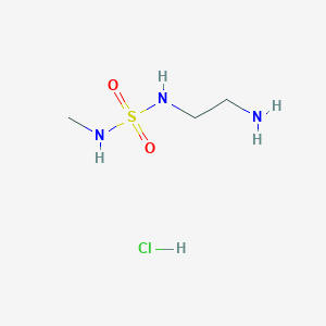 molecular formula C3H12ClN3O2S B2698335 N'-(Methylsulfamoyl)ethane-1,2-diamine;hydrochloride CAS No. 2219375-04-7