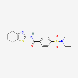 4-(N,N-diethylsulfamoyl)-N-(4,5,6,7-tetrahydrobenzo[d]thiazol-2-yl)benzamide