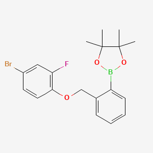 2-(2-((4-Bromo-2-fluorophenoxy)methyl)phenyl)-4,4,5,5-tetramethyl-1,3,2-dioxaborolane