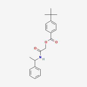 [(1-Phenylethyl)carbamoyl]methyl 4-tert-butylbenzoate