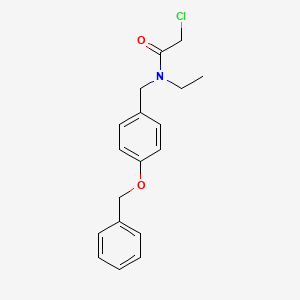N-[4-(benzyloxy)benzyl]-2-chloro-N-ethylacetamide