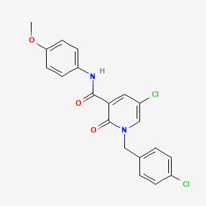 5-chloro-1-(4-chlorobenzyl)-N-(4-methoxyphenyl)-2-oxo-1,2-dihydro-3-pyridinecarboxamide