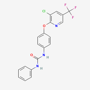 1-[4-[3-Chloro-5-(trifluoromethyl)pyridin-2-yl]oxyphenyl]-3-phenylurea