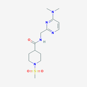 N-((4-(dimethylamino)pyrimidin-2-yl)methyl)-1-(methylsulfonyl)piperidine-4-carboxamide