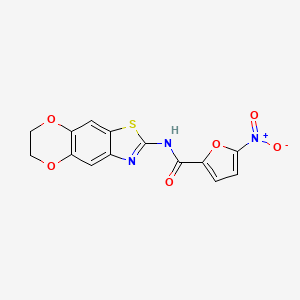 N-(6,7-dihydro-[1,4]dioxino[2,3-f][1,3]benzothiazol-2-yl)-5-nitrofuran-2-carboxamide