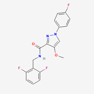 N-(2,6-difluorobenzyl)-1-(4-fluorophenyl)-4-methoxy-1H-pyrazole-3-carboxamide