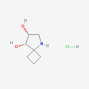 (7R,8S)-5-Azaspiro[3.4]octane-7,8-diol;hydrochloride