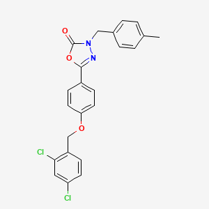 5-{4-[(2,4-dichlorobenzyl)oxy]phenyl}-3-(4-methylbenzyl)-1,3,4-oxadiazol-2(3H)-one