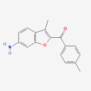 (6-Amino-3-methyl-1-benzofuran-2-yl)(4-methylphenyl)methanone