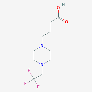 4-[4-(2,2,2-Trifluoroethyl)piperazin-1-yl]butanoic acid